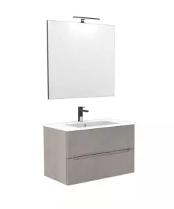 MOBILE BAGNO "CANALETTO" CEMENTO CALDO, 80 CM